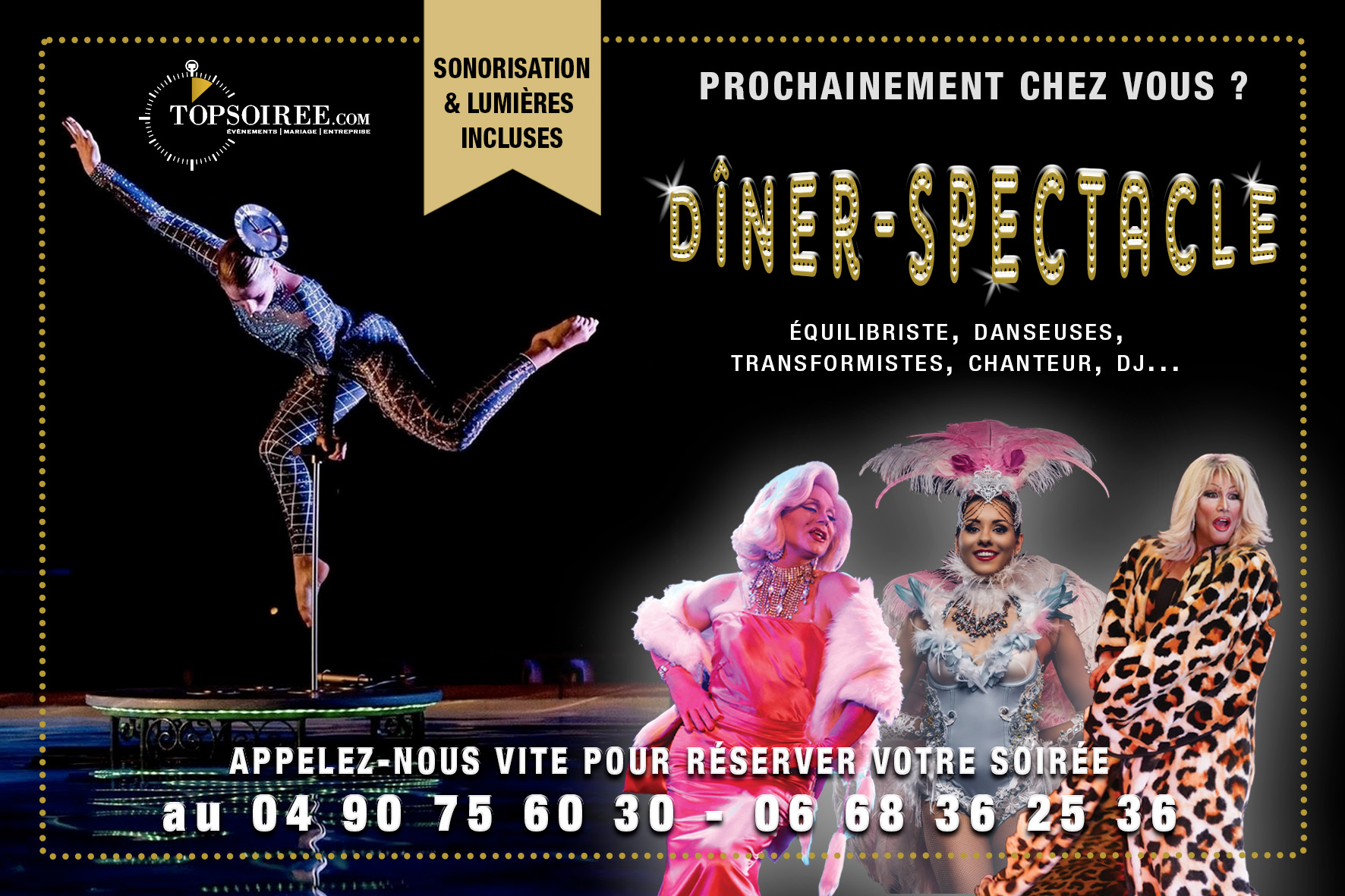 dîner spectacle chez vous